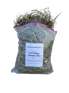 Tender Third Cut Timothy Hay