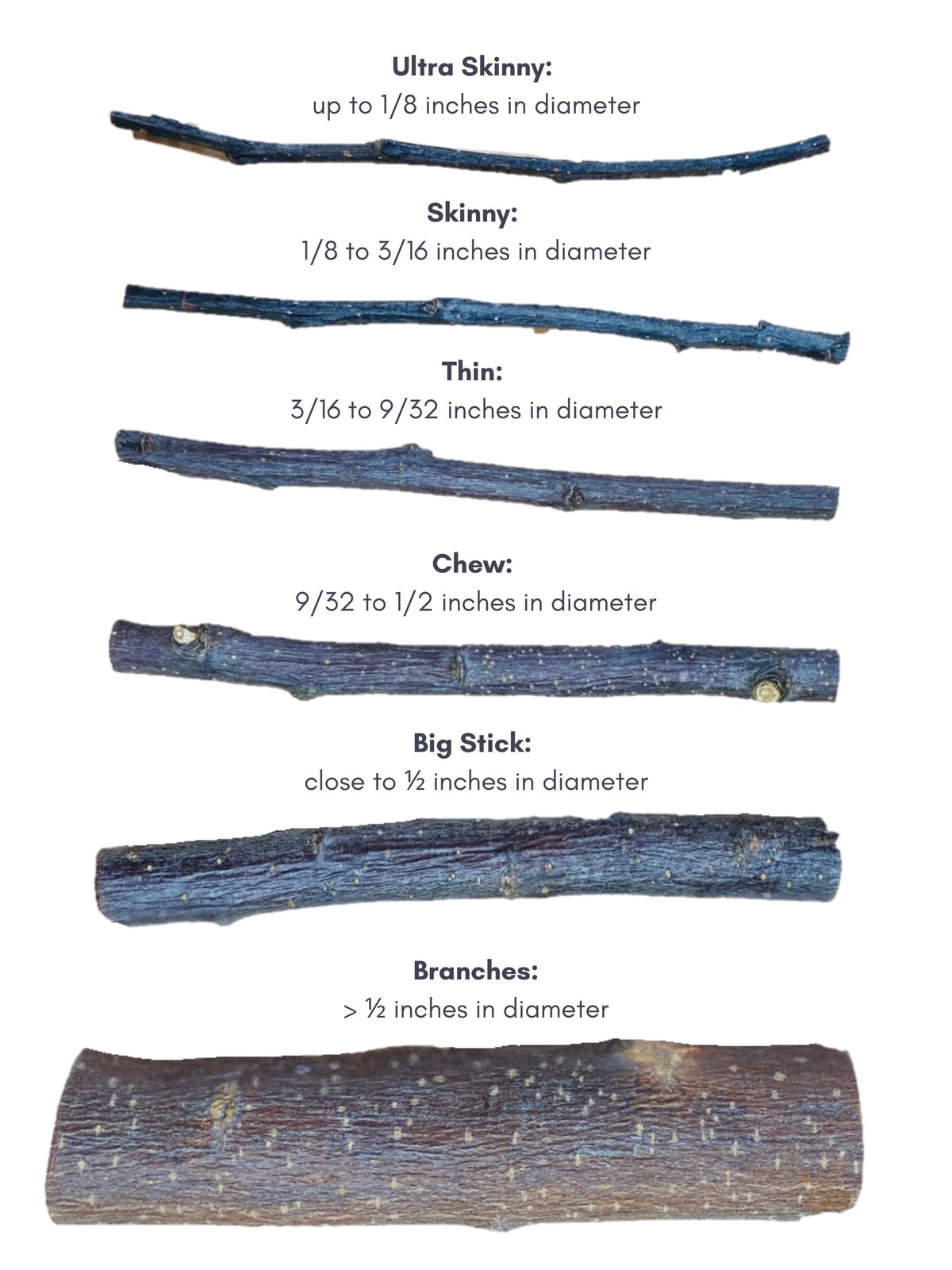 Blueberry Skinny Sticks